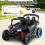 12V Kinder-Elektro-UTV mit Fernbedienung, Schwarz 5
