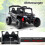 12V Kinder-Elektro-UTV mit Fernbedienung, Schwarz 2