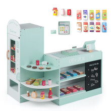 Supermarché pour enfants avec caisse enregistreuse et distributeur automatique