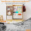 Libreria per bambini con specchio e organizer per giocattoli 5
