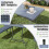 Folding Camping Table, 180x74cm, HDPE Top, Metal Legs 4