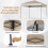 3x3 m Pop-Up-Pavillon mit UV50+-Schutz, Weiß 5