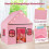 Tenda da gioco per bambini con luci a stella e tappetino 4