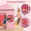 Tenda da gioco per bambini con luci a stella e tappetino 3