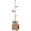 Ceiling-High Cat Tree with Adjustable Height & Litter Box 1