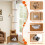 Ceiling-High Cat Tree with Adjustable Height & Litter Box 5