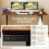 Electric Height Adjustable Standing Desk, 140x70 cm, Brown 3
