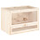 Gabbia per criceti in legno con coperchio a rete e scale multiple 1