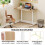 Adjustable Sit-Stand Desk, C-Shape, 70-106 cm, Mobile 3