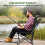 Chaise de camping pliante, dossier réglable, poche latérale 4