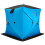 Isoliertes Pop-Up-Eisfischerzelt, 2-Personen, Blau 1