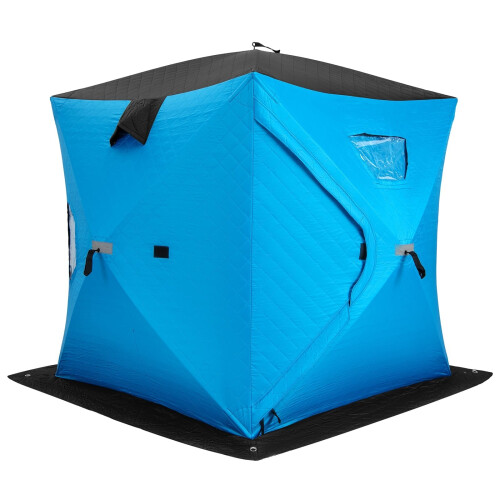 Isoliertes Pop-Up-Eisfischerzelt, 2-Personen, Blau