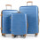 Ensemble de 3 valises rigides avec serrure TSA, bleues 1