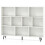 Libreria a 3 ripiani, gambe in legno, 140 cm, antiribaltamento 1
