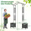 Garden Arch with Self-Watering Planters, Metal & PP, 250cm 2