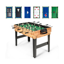 10-in-1-Multifunktionstisch: Tischfußball, Hockey, Billard