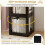Étagère rotative à 360, pliable, transparente, noire 5