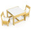 Ensemble table et chaises pour enfants, jaune, à partir de 3 ans 1