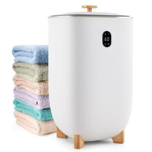Calentador de toallas eléctrico, capacidad de 35 l, temporizador, blanco