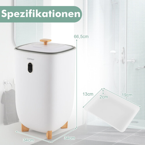 Sèche-serviettes électrique, capacité 35 L, minuterie, blanc 1