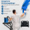 4-Step Folding Ladder with Tool Tray, Non-Slip Pedals 4