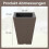 Selbstbewässernde Pflanzgefäße mit Drainage, 2er-Set, Braun 2