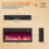 Chimenea eléctrica de 26 pulgadas con control remoto 2