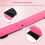 Foldable Gymnastics Balance Beam, 210 cm, Pink, Non-Slip 4
