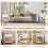 White Nightstand with Drawer & Open Shelf - 48x40x58 cm 3