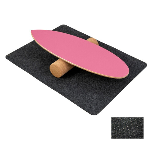 Balance Board Set mit Korkrolle und Filzmatte
