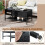 Couchtisch mit Hebemechanismus und verstecktem Stauraum, schwarzes Holz 5