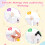 Organizer per guardaroba per bambini, 8 cubi, bianco, regolabile 5