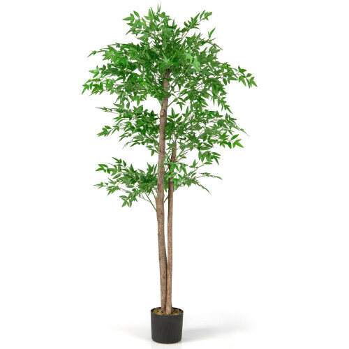 Künstliche Bambuspflanze mit Topf, 150 cm, 1020 Blätter