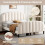 4ft6 Double Upholstered Bed Frame with Adjustable Chic Channel 2