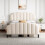 4ft6 Double Upholstered Bed Frame with Adjustable Chic Channel 5