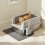 Bingopaw Stainless Steel Cat Litter Box with Litter Mat 1
