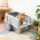 Bingopaw Stainless Steel Cat Litter Box with Litter Mat 2