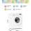 Living And Home Freestanding 8KG Load Washing Machine, White 6