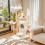 Bingopaw 55.91 inch Modern Cat Tree Tower with Basket 2