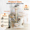 Bingopaw 55.91 inch Modern Cat Tree Tower with Basket 5