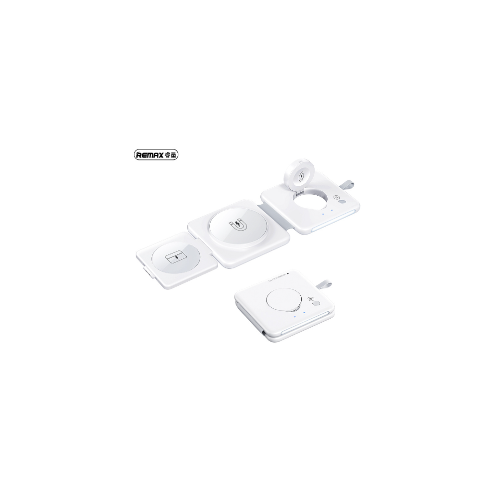 Remax Rp-W87 Vukey Series 22.5W 4-In-1 Wireless Charger White 5061105062008