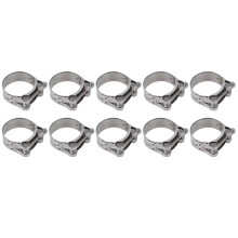10 piÚces de collier de serrage 201 40-43 mm argenté pour automobile