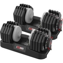 EnterSports 27KG Adjustable Dumbbells,Dumbbell Set for Saving Place, Dumbbell Weights with Non-Slip Handle, Home Gym
