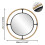 Nautical Round Wall Hanging Decorative Mirror 6
