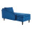 Velvet Chaise Lounge Sofa with Storage 13