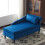 Velvet Chaise Lounge Sofa with Storage 15