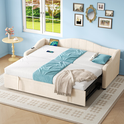 Sofa Bed with Charging Station