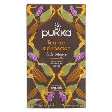 Pukka - Licorice Herbal Cinnamon Bio 20 Sachets - Lot of 3 - Price Per Lot - Fast Delivery