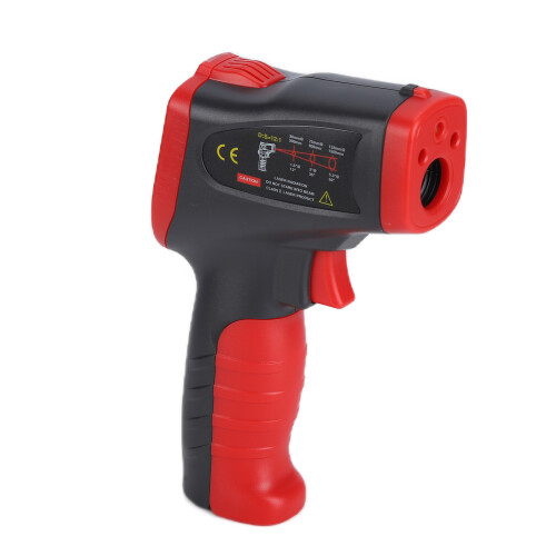 Digital Infrared Thermometer With Backlit LCD Adjustable Emissivity Auto Off Function Versatile Multi Purpose Temperature Measurement Tool For 1
