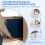 Portable Table Tennis Table Set, 120 x 76 cm, Adjustable Height 5